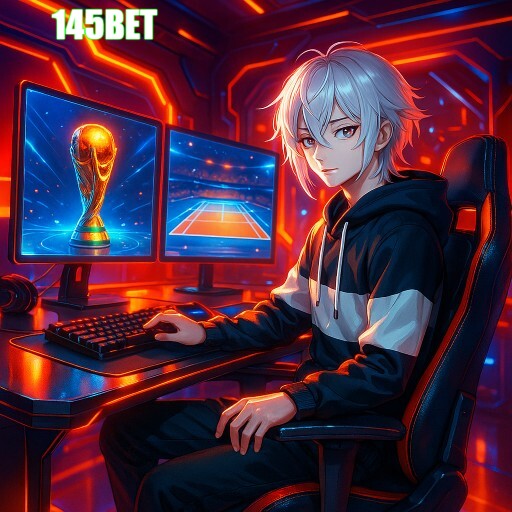 Imagem promocional da 145BET mostrando a plataforma e suas vantagens