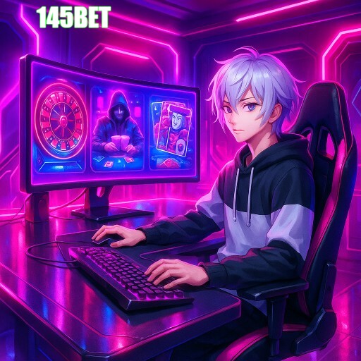 Imagem promocional da 145BET mostrando a plataforma e suas vantagens